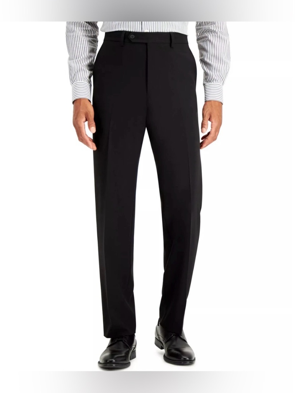 Nautica Men’s Black Dress Pants NWOT 40R W34 Stretch Straight Leg Trousers